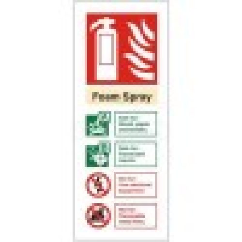 How To Foam Spray Extinguisher Sign-Photoluminscent