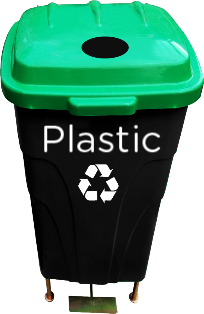 Recycle Waste Bin-round slit