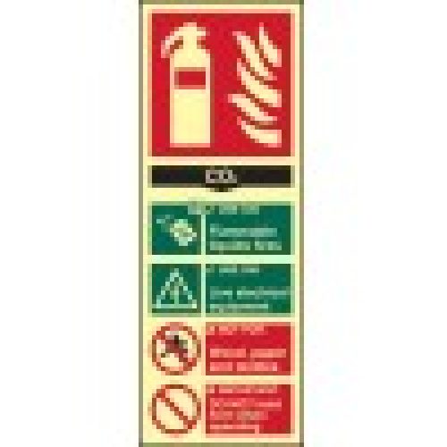How To Use Co2 Extinguisher Sign-Photoluminscent